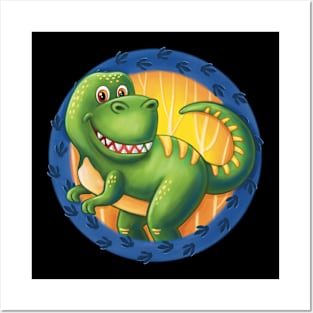 Dinosaur T-Rex Tyrannosaurus Cute Posters and Art